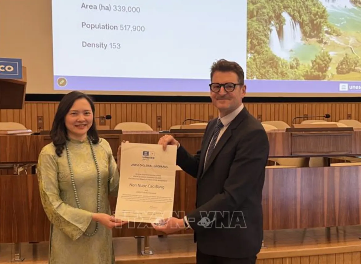 UNESCO continues to honor Non Nuoc Cao Bang Global Geopark